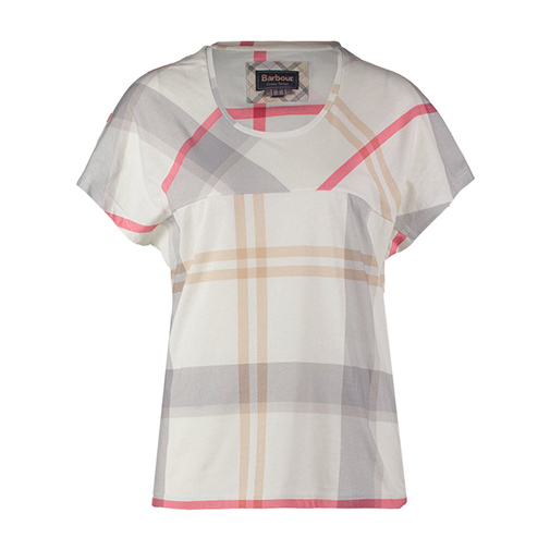 EWAN - t-shirt z nadrukiem - Barbour - kolor beżowy
