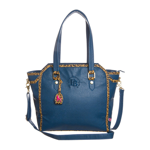 SUNDAY - torba na zakupy - Poodlebag - kolor niebieski