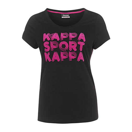 NELLIANA - tshirt z nadrukiem - Kappa - kolor czarny